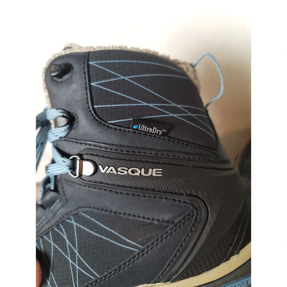 Vasque Coldspark UltraDry Winter Boots Gorpcore Black Blue 200g Thinsulate 8.5M